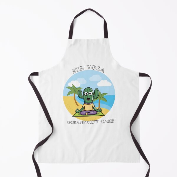 Item preview, Cute SUB YOGA design,cactus doing Yoga on the beach. designed and sold by StyleFused.