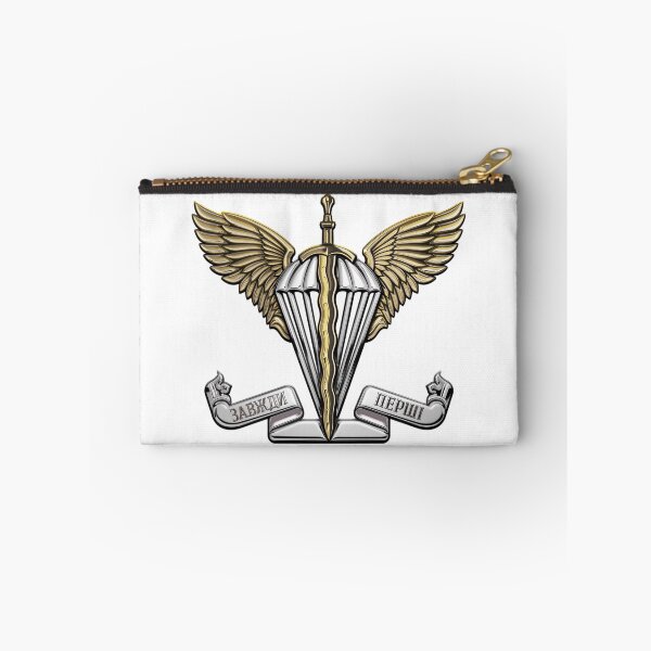 Item preview, Ukrainian Air Assault Forces - AAFU Emblem over White Leather designed and sold by Serge Averbukh Art Studio.