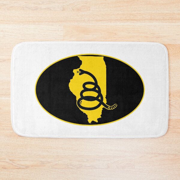 Item preview, ILLINOIS - Freedom Is The Superpower - Modern Gadsden Snake Flag - Dont Tread On Me design designed and sold by pelagio.