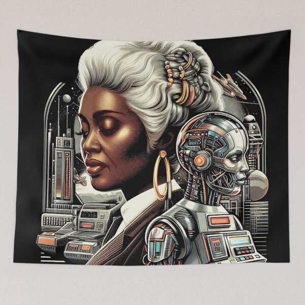 Item preview, Sci-fi Woman designed and sold by PulpVintage.
