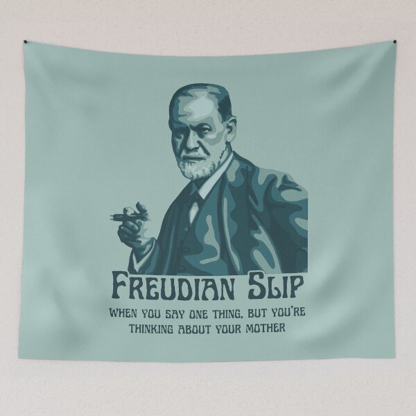 Item preview, Freudian Slip Portrait designed and sold by Unhinged Heather.