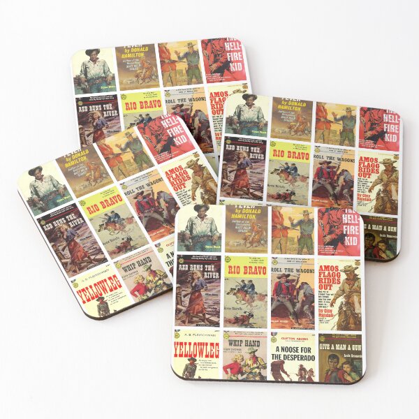 Item preview, Western Pulp Novels Cover Art (White Border) designed and sold by centuryretromedia.