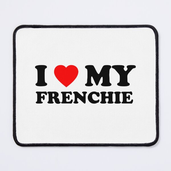 Item preview, I Love My Frenchie Heart Dog Gift designed and sold by Guarddogdrive.