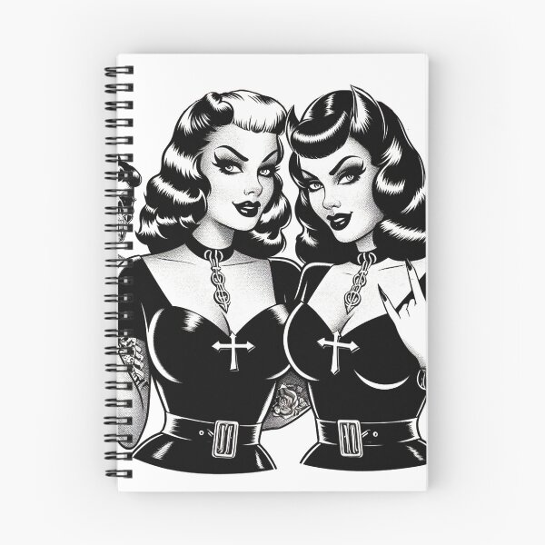 Item preview, Retro Evil Girls designed and sold by PulpVintage.
