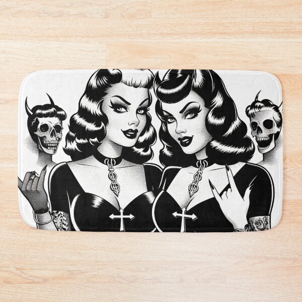 Item preview, Retro Evil Girls designed and sold by PulpVintage.