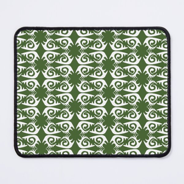 Item preview, NAUTILUS LINKS. ABSTRACT PATTERN. GREEN/WHITE. designed and sold by 5hertz.
