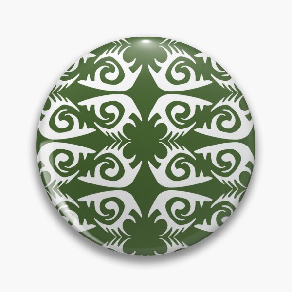 Item preview, NAUTILUS LINKS. ABSTRACT PATTERN. GREEN/WHITE. designed and sold by 5hertz.
