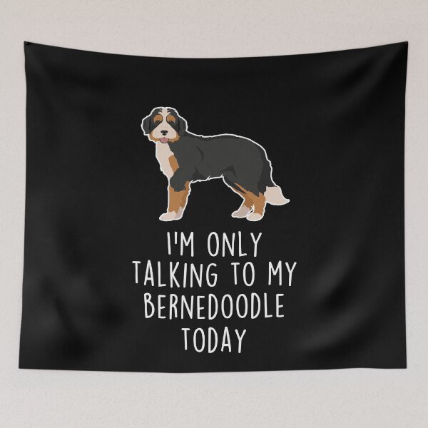 Item preview, Bernedoodle Dog Talking To designed and sold by Clara Hollins.