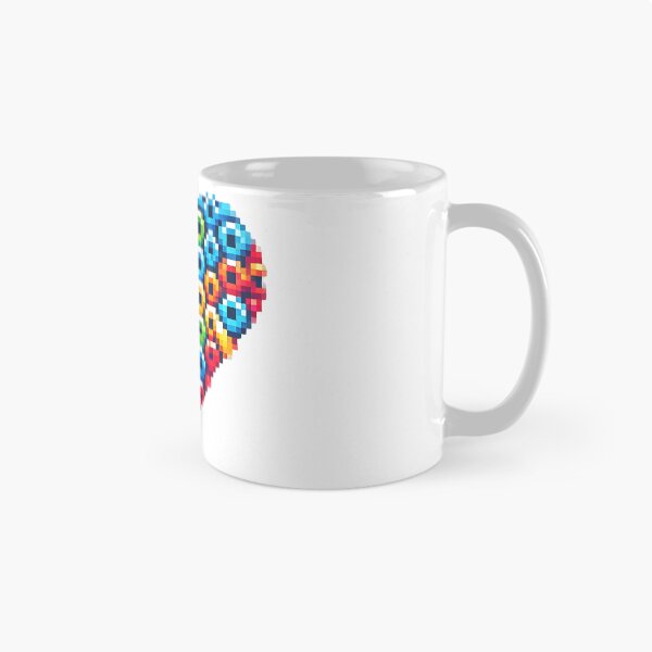 Item preview, Colorful pixel heart designed and sold by OtterDesigns.