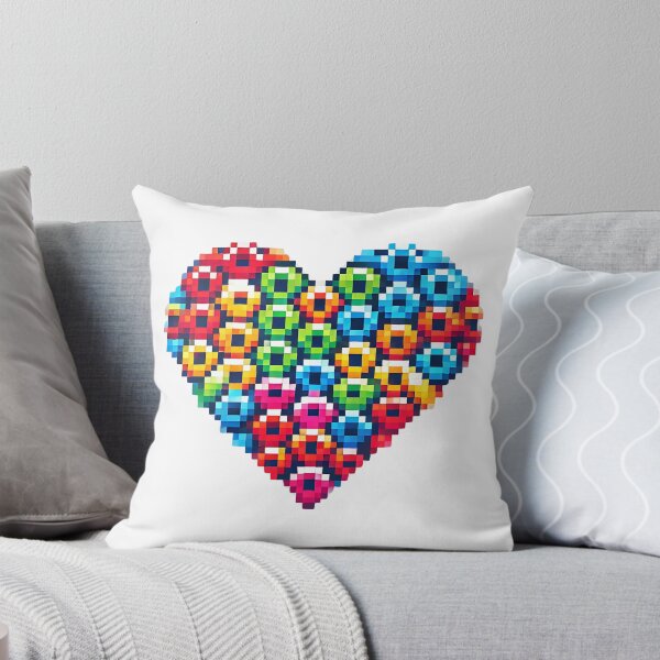 Item preview, Colorful pixel heart designed and sold by OtterDesigns.
