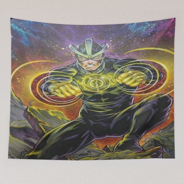Artikelvorschau, Energy Blast Hero Art – Dynamisches Superhelden-Design entworfen und verkauft von MosaicMagic.