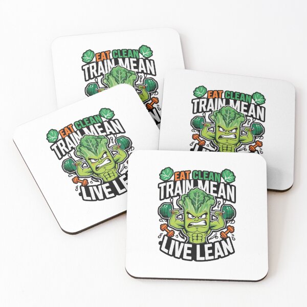 Item preview, Eat Clean, Train Mean, Live Lean | Motivational Fitness Design designed and sold by NoviaRobert.