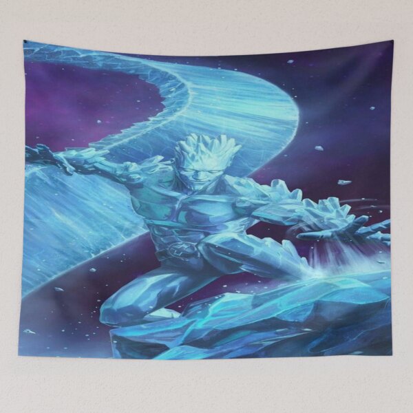 Artikelvorschau, Frosty Hero Art – Cooles Superhelden-Design entworfen und verkauft von MosaicMagic.