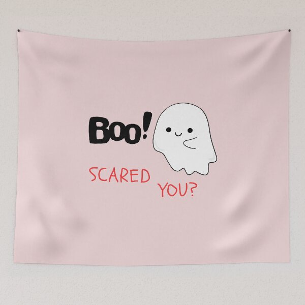 Item preview, Baby pink color Boo scared you? Funny Phrase designed and sold by EMMonovi.