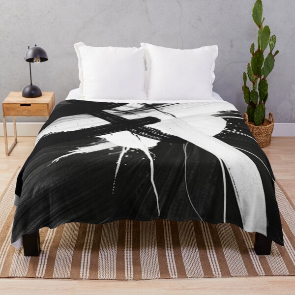 Item preview, Black and white abstract painting designed and sold by Ash44444.
