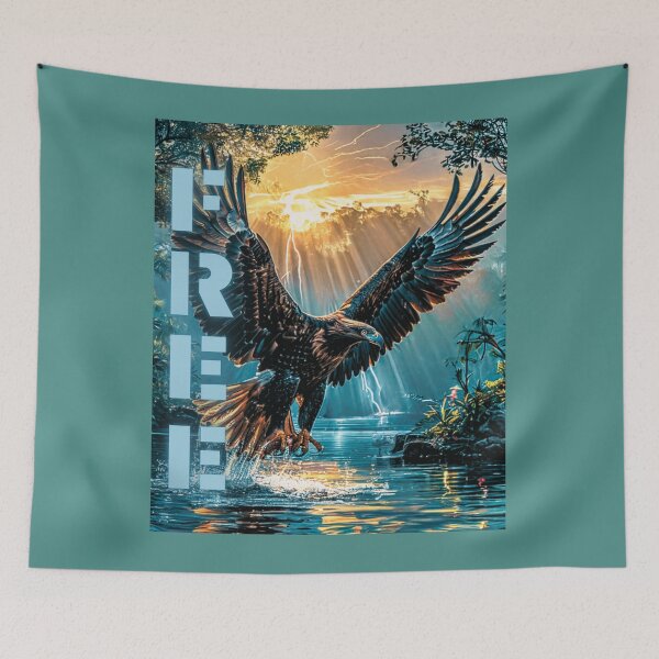 Item preview, Free Spirit – Majestic Eagle in Flight designed and sold by MelissaMelovich.