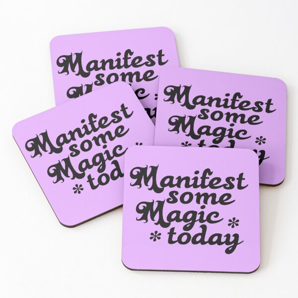 Item preview, Manifest Some Magic Today Positive Saying designed and sold by fontspree.