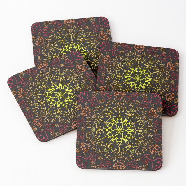 Item preview, Cursed Kaleidoscope - Fire Outline Bats designed and sold by FinapplePudding.