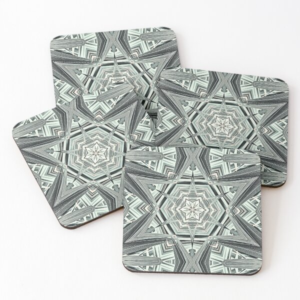 Item preview, PAUSE 2 WONDER - Green Grey Aesthetic Botanical #133a Kaleidography | Nature Photography Symmetry Art Fusion - ashrawArt Divine Design designed and sold by ashrawArt Designer Boutique Art.
