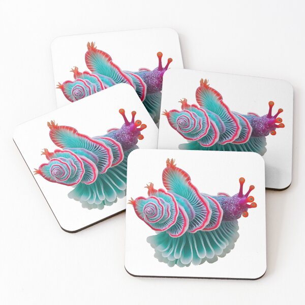 Item preview, MY PET SEA SLUG NUDIBRANCH -Colette- Exotic Fantasy Ocean Sea Marine Invertebrate Wild Animal Lover GIFT designed and sold by Spinning Plates 360.