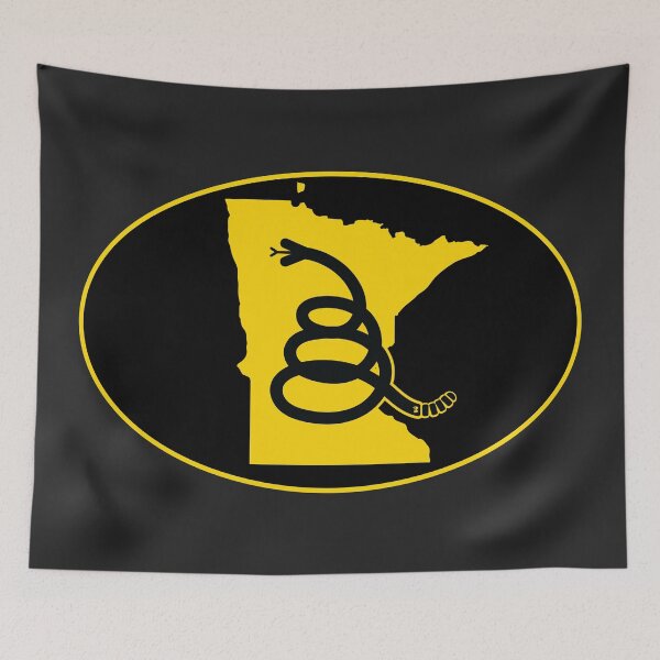 Item preview, MINNESOTA - Freedom Is The Superpower - Modern Gadsden Snake Flag - Dont Tread On Me design designed and sold by pelagio.