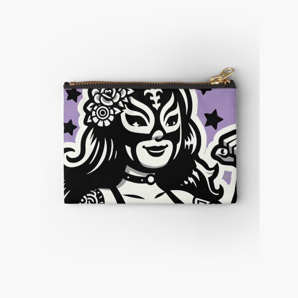 Item preview, Fierce and Fearless: A Monochromatic Pinup-Style Luchadora designed and sold by Edgar Ramirez.