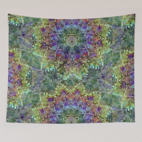 Item preview, Tie Dye Mandala psychedelic grateful dead head phish tour festival designed and sold by AuroraXGreen.
