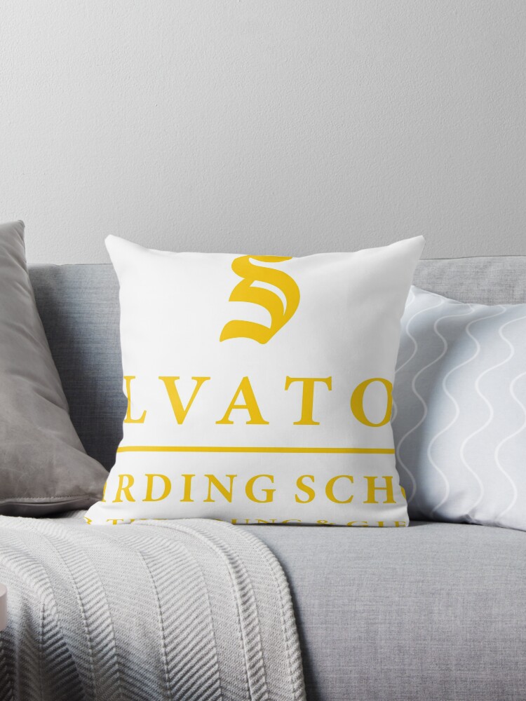 Salvatore Boarding School Tvd Originals Legacies Throw Pillow By Thronesrealm