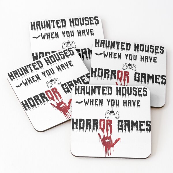 Item preview, Haunted houses or Horror games? designed and sold by GediaPrints.