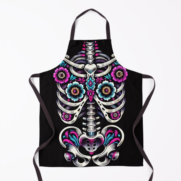 Item preview, Floral Skeleton Ribcage | Day of the Dead Colorful Skull Design designed and sold by SeGoArtDesign.