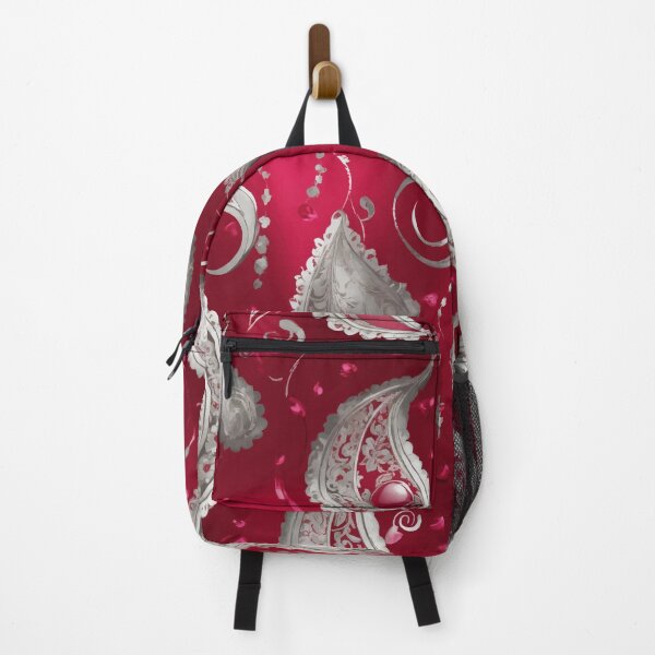 Item preview, PATTERN 041- RUBI AND SILVER PAISLEY - Gift items and personal use / Pattern, Pink, Paisley, Fuchsia, Antique, Burgundy, Maroon, Garnet, Design, Art designed and sold by LumDesignArt.
