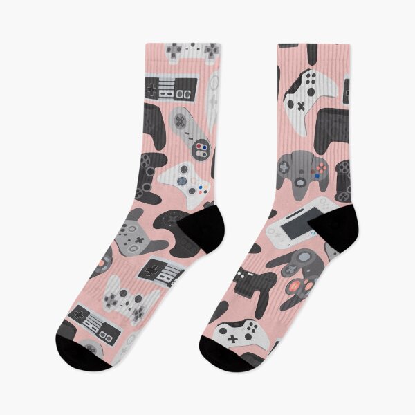 Item preview, Video Game Controller Socks - Pink designed and sold by StyleDesignBase.