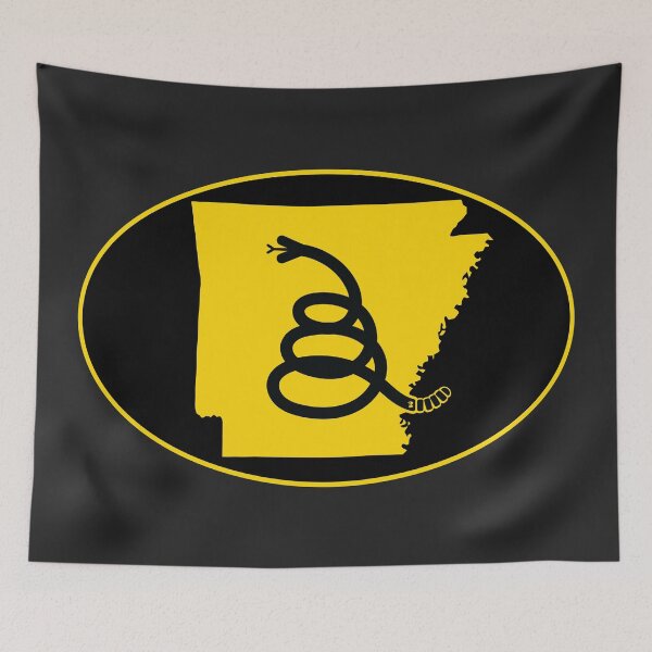 Item preview, ARKANSAS - Freedom Is The Superpower - Modern Gadsden Snake Flag - Dont Tread On Me design designed and sold by pelagio.