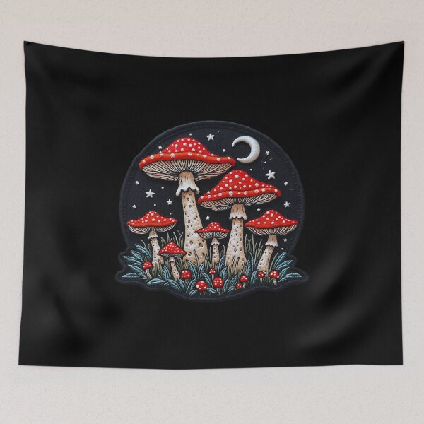 Item preview, Mushroom Iron On Patches designed and sold by saloui.