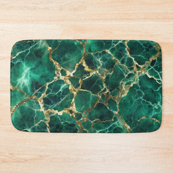 Item preview, PATTERN 042- SMERALD MARBLE STONE - Gift items and personal use / Marble, Green, Smerald, Gemstone, Gold,  Viridian, Streaks, Velvet, Abstract, Broken Glass,  Art designed and sold by LumDesignArt.