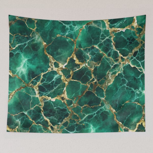 Item preview, PATTERN 042- SMERALD MARBLE STONE - Gift items and personal use / Marble, Green, Smerald, Gemstone, Gold,  Viridian, Streaks, Velvet, Abstract, Broken Glass,  Art designed and sold by LumDesignArt.