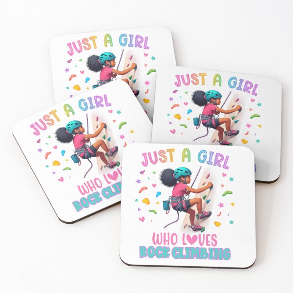 Item preview, Rock Climbing Indoor Game Birthday Just A Girl Loves Bouldering designed and sold by PopArtDesigns.