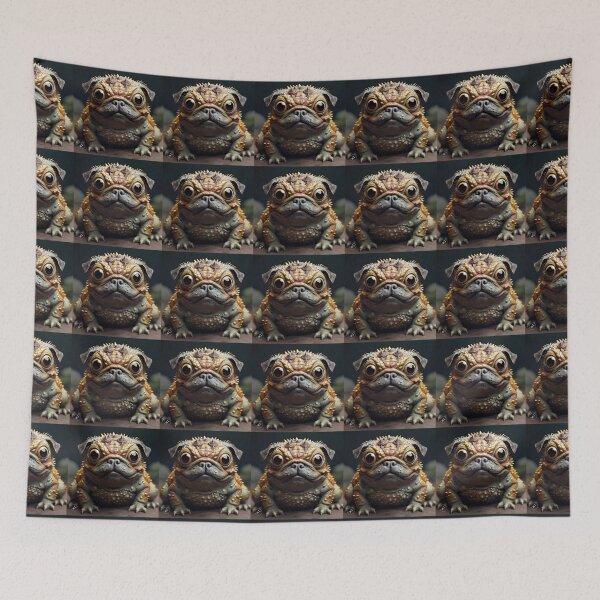 Item preview, Little puggy horny toad designed and sold by pug-maniac.