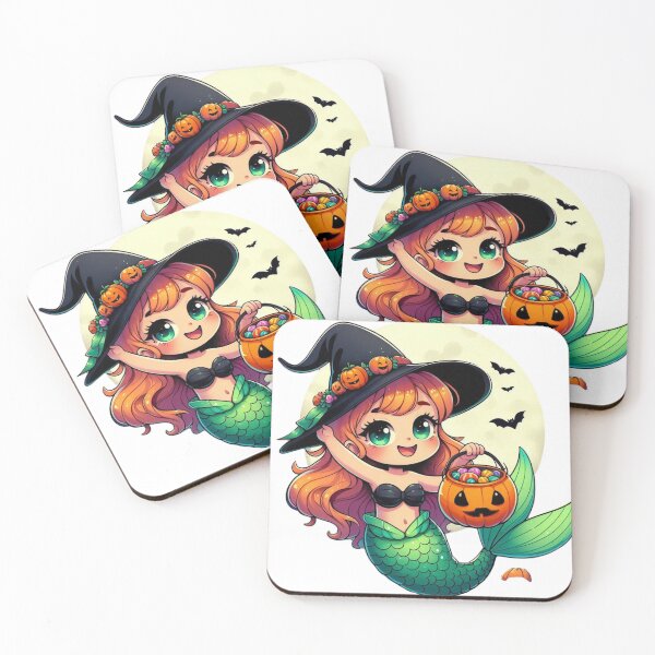 Item preview, Enchanting Mermaid Halloween Art – Spooky Underwater Fantasy designed and sold by mermaidstribe.