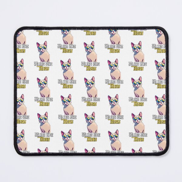 Item preview, Feline Fine Today: Cool Cat Lounging Print Design designed and sold by Nalanda2000.