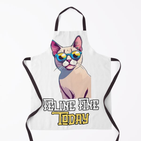 Item preview, Feline Fine Today: Cool Cat Lounging Print Design designed and sold by Nalanda2000.