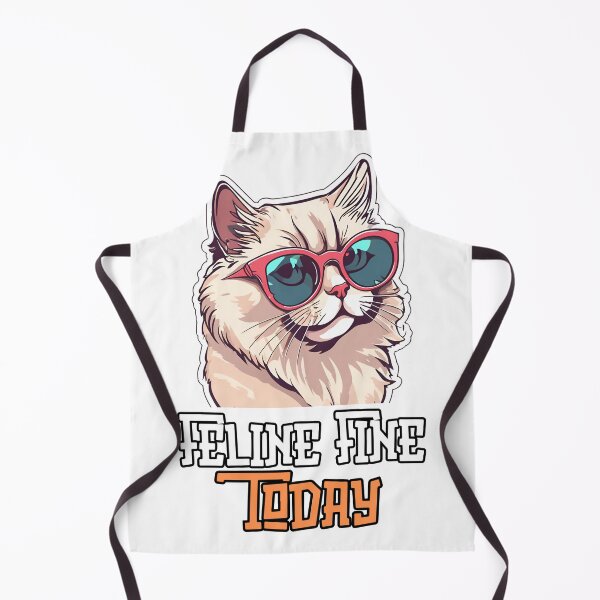 Item preview, Feline Fine Today: Cool Cat Lounging Print Design designed and sold by Nalanda2000.