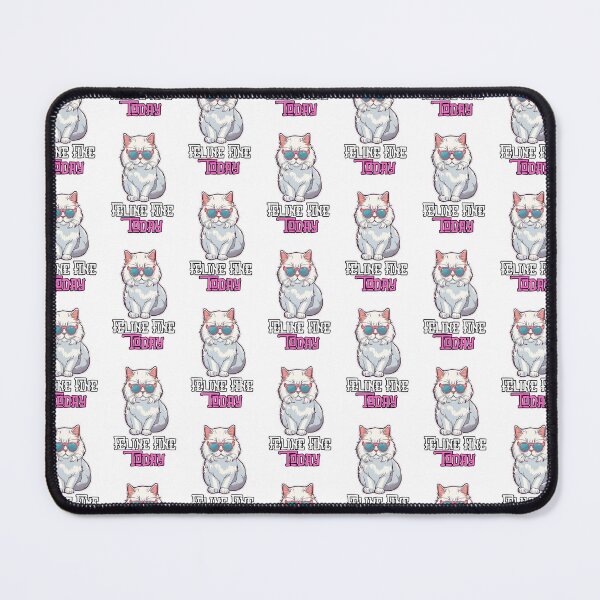 Item preview, Feline Fine Today: Cool Cat Lounging Print Design designed and sold by Nalanda2000.