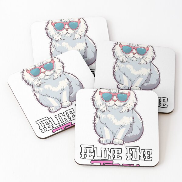 Item preview,  Feline Fine Today: Cool Cat Lounging Print Design designed and sold by Nalanda2000.