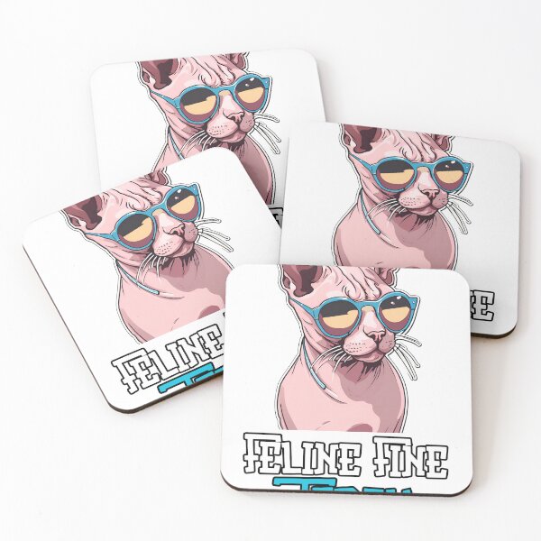 Item preview, Feline Fine Today: Cool Cat Lounging Print Design designed and sold by Nalanda2000.