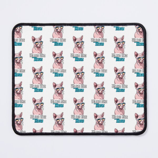 Item preview, Feline Fine Today: Cool Cat Lounging Print Design designed and sold by Nalanda2000.