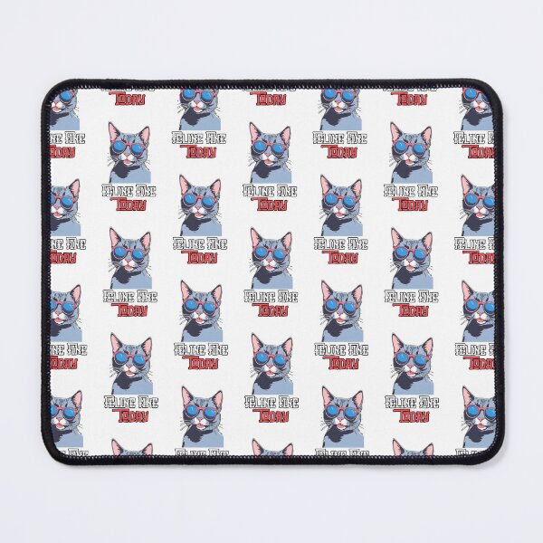Item preview, Feline Fine Today: Cool Cat Lounging Print Design designed and sold by Nalanda2000.