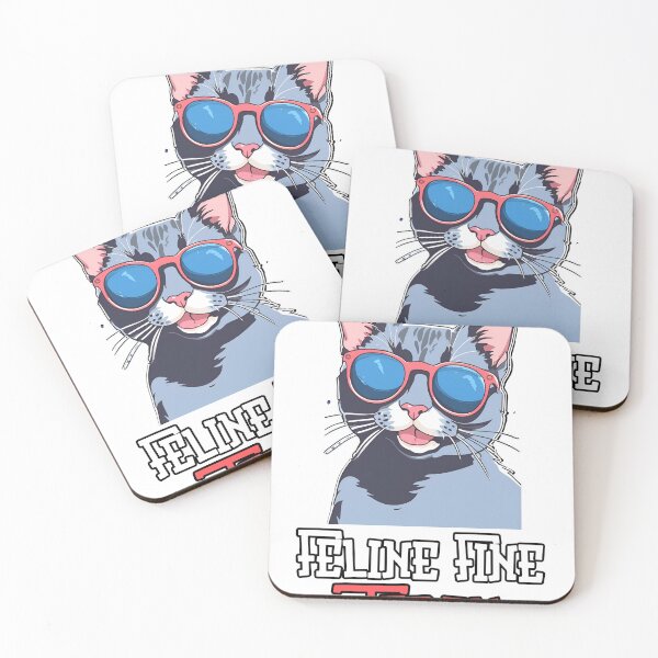 Item preview,  Feline Fine Today: Cool Cat Lounging Print Design designed and sold by Nalanda2000.