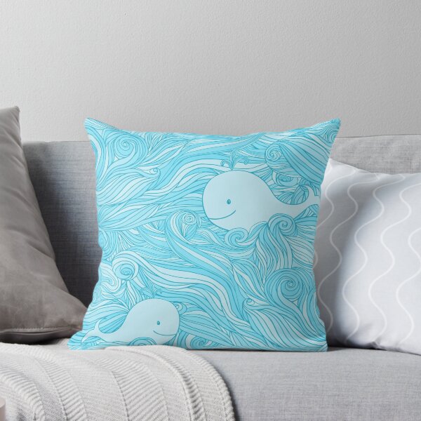 Item preview, Whales and sea waves designed and sold by msOctopus.