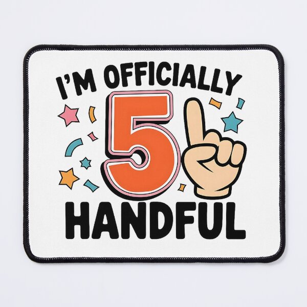 Item preview, I'm Officially A Handful Five 5th Birthday Girls Boys designed and sold by ABMO-store.